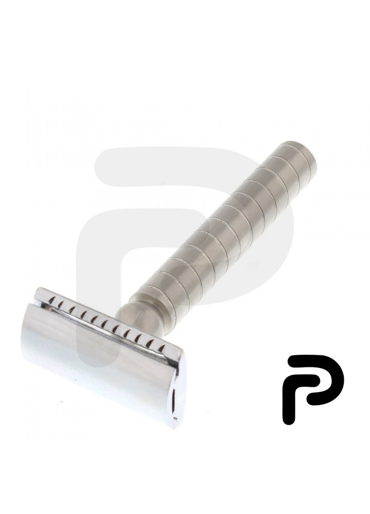Stainless Safety Razor Closed Comb Circle Knurling